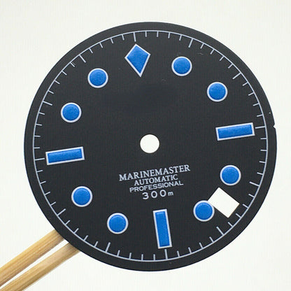 Cadran de montre lumineux de 28,5 mm, adapté au mouvement NH35, pièces de rechange