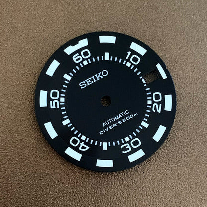 28,50 mm Zifferblatt, grün leuchtend, geeignet für NH35/NH36 Uhrwerk, Uhr Nr. 0323