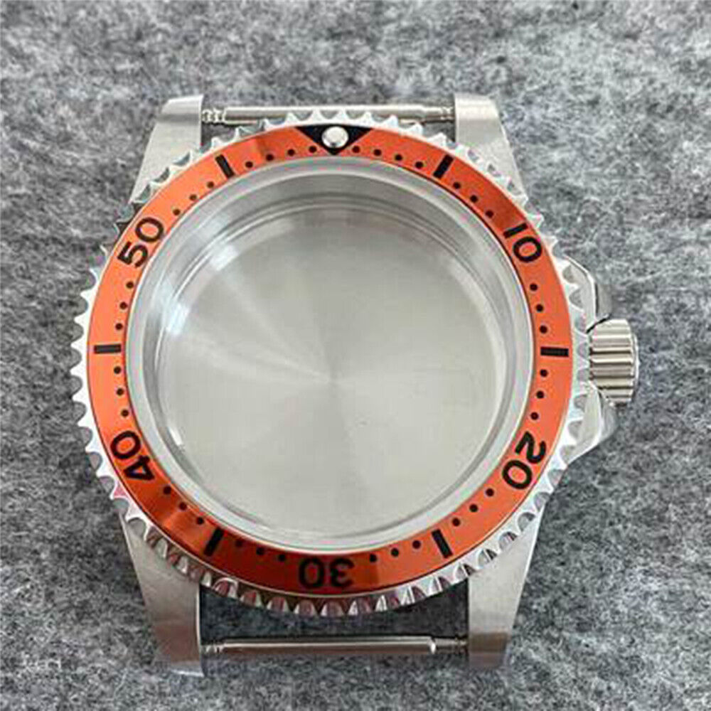 Caja de reloj impermeable 39.5mm acero inoxidable espejo cristal de zafiro para NH35/36