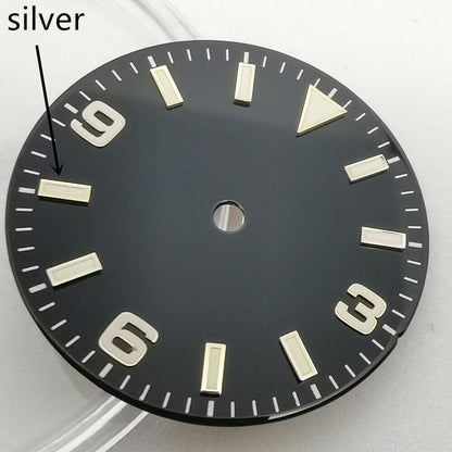 29mm Oyster 369 Watch Dial Green Lume Suitable for NH35/NH36 MZ2813 Movement #21