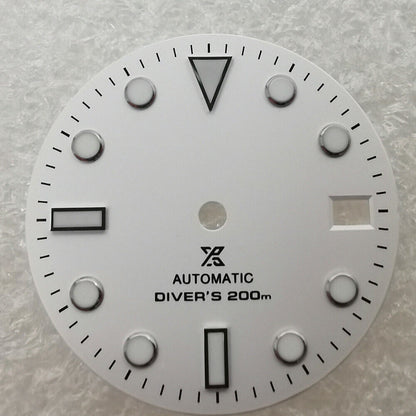 Cadran de montre neuf de 28,50 mm, vert lumineux, adapté au mouvement NH35 #04