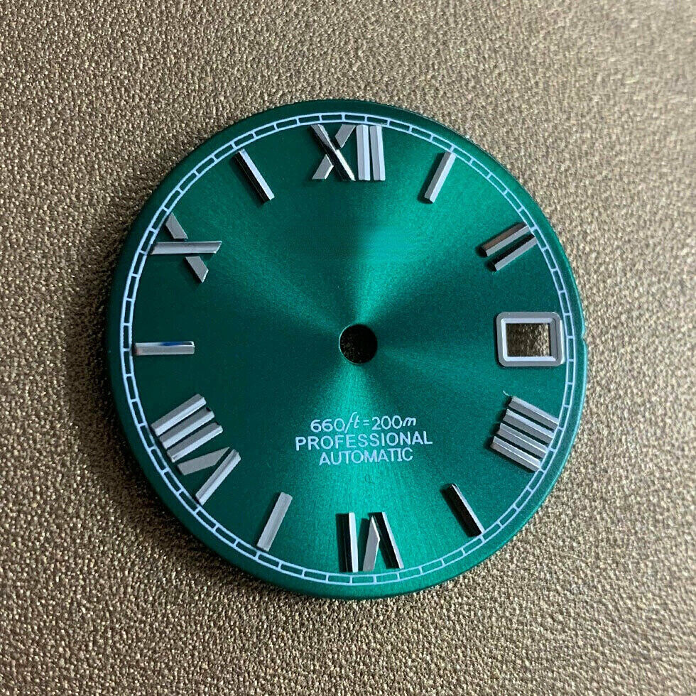 Cadran de montre à chiffres romains de 28,5 mm, compatible avec les pièces de montre à mouvement NH35 et NH36