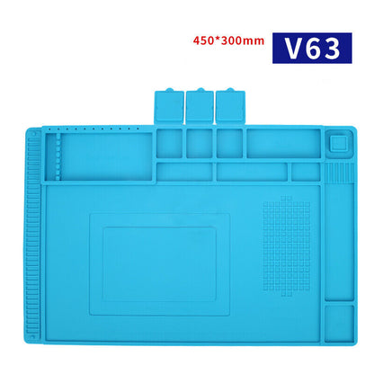 Heat-Resistant Soldering Station Silicon Soldering Watch Repair Mat Work Pad
