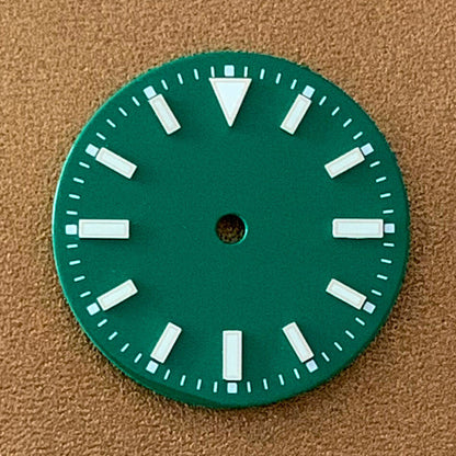 29mm luminous watch dial compatible with NH35/NH36 ETA 2836/8215/2813 movements.