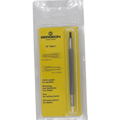 Bergeon 7404 watch hand fitting tool set for precise watch hand installation and repair
