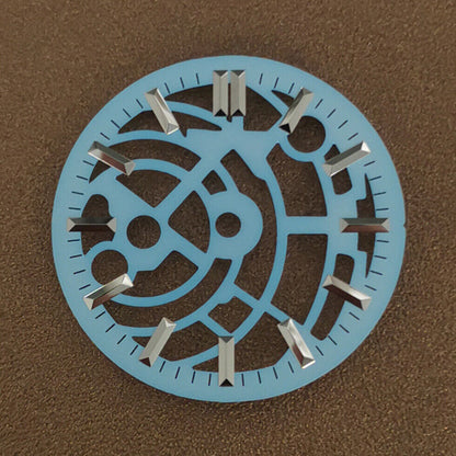 28.50mm Hollow Watch Dial NO Lume Suitable for NH35/NH36/NH70 Movement