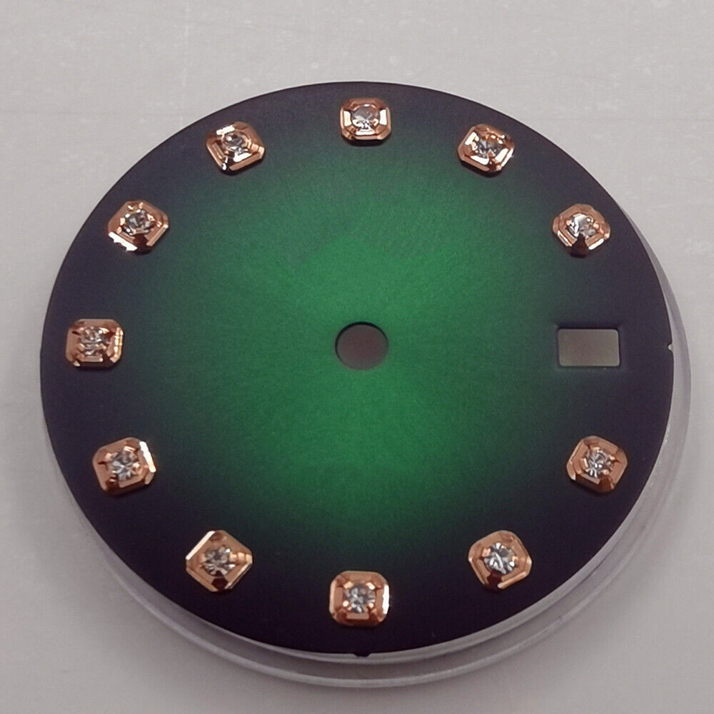 29 mm Zifferblatt ohne Leuchtmasse, geeignet für NH35 NH36 Uhrwerk, Imitation Diamond Nail