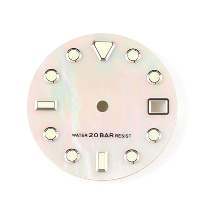 Cadran de montre 3D lumineux en forme de météorite de 28,5 mm, compatible avec le mouvement NH35