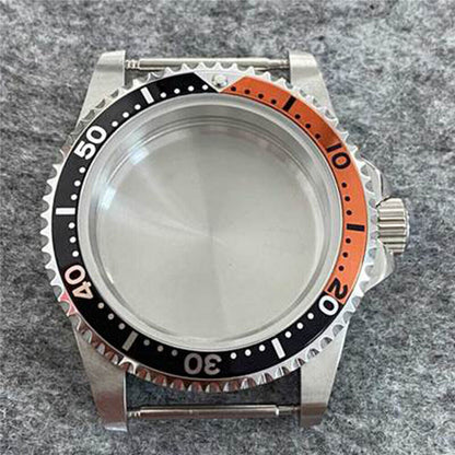 Caja de reloj impermeable 39.5mm acero inoxidable espejo cristal de zafiro para NH35/36