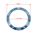 38mm Ceramic Watch Bezel For GMT Mens Watch Accessories Watch Repair Part