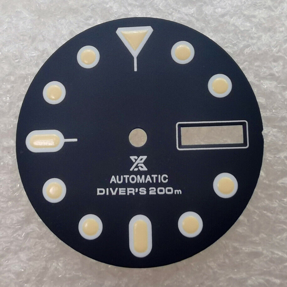 Cadran de montre Oyster 28,50 mm, vert luminescent, compatible avec le mouvement NH35/NH36 n° 06