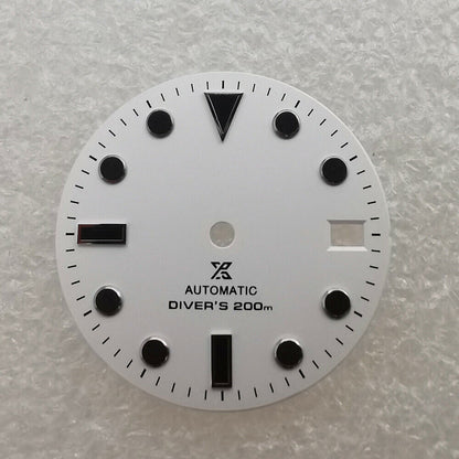 Cadran de montre neuf de 28,50 mm, vert lumineux, adapté au mouvement NH35 #04