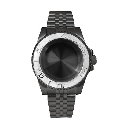 Boîtier de montre en verre saphir 40 mm pour mouvement NH35/NH36, boîtier modifié 