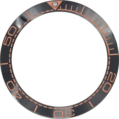 Anillo de bisel cerámico de 38mm para reloj, anillo insertable para bisel para caja de reloj GMT de 40mm