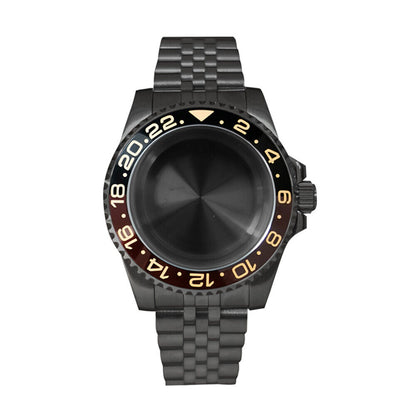 Boîtier de montre en verre saphir 40 mm pour mouvement NH35/NH36, boîtier modifié 
