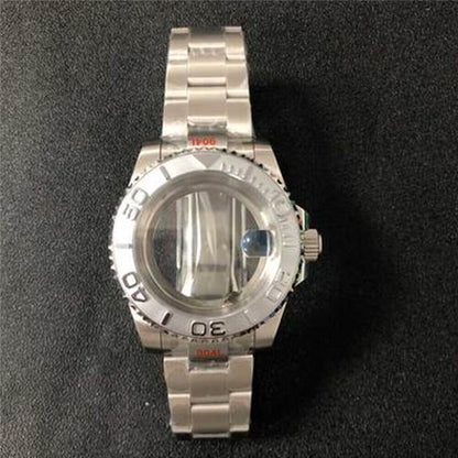 22 Farben 40MM Saphirglas Uhrengehäuse Transparenter Boden + Armband für NH35/NH36 