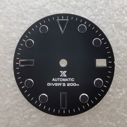 Cadran de montre neuf de 28,50 mm, vert lumineux, adapté au mouvement NH35 #04