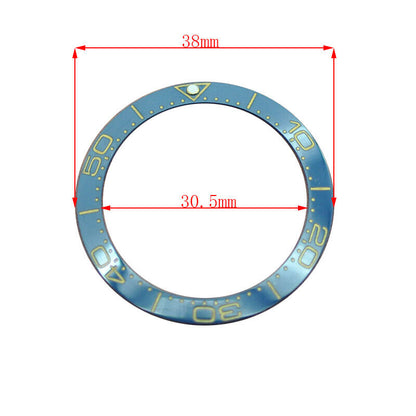 38mm Keramik Uhr Lünette Für GMT Herren Uhr Zubehör Uhr Reparatur Teil 
