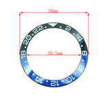 38mm Ceramic Watch Bezel For GMT Mens Watch Accessories Watch Repair Part