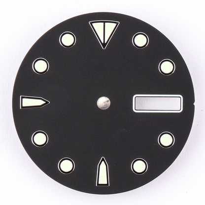 Cadran lumineux de 28,5 mm pour montre à dents Water Monster, compatible avec le mouvement NH35 NH36