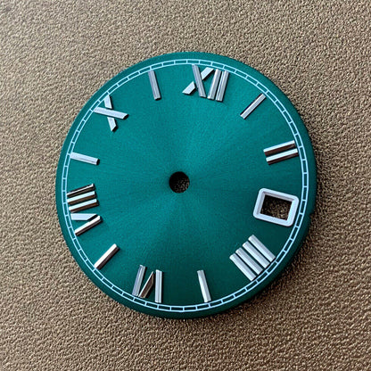28,5 mm Uhrenzifferblatt, geeignet für NH35/NH36-Uhrwerk, Ersatz von Uhrenteilen #0319
