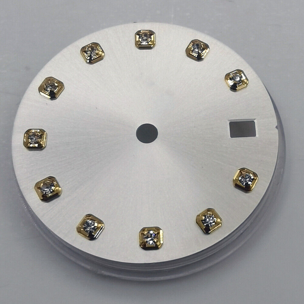 29 mm Zifferblatt ohne Leuchtmasse, geeignet für NH35 NH36 Uhrwerk, Imitation Diamond Nail