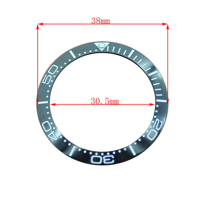 38mm Keramik Uhr Lünette Für GMT Herren Uhr Zubehör Uhr Reparatur Teil 