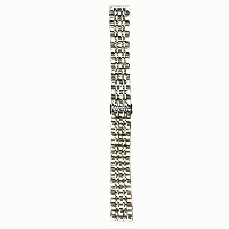 1. Elegant 12mm golden stainless steel watch strap for premium wristwatches.  