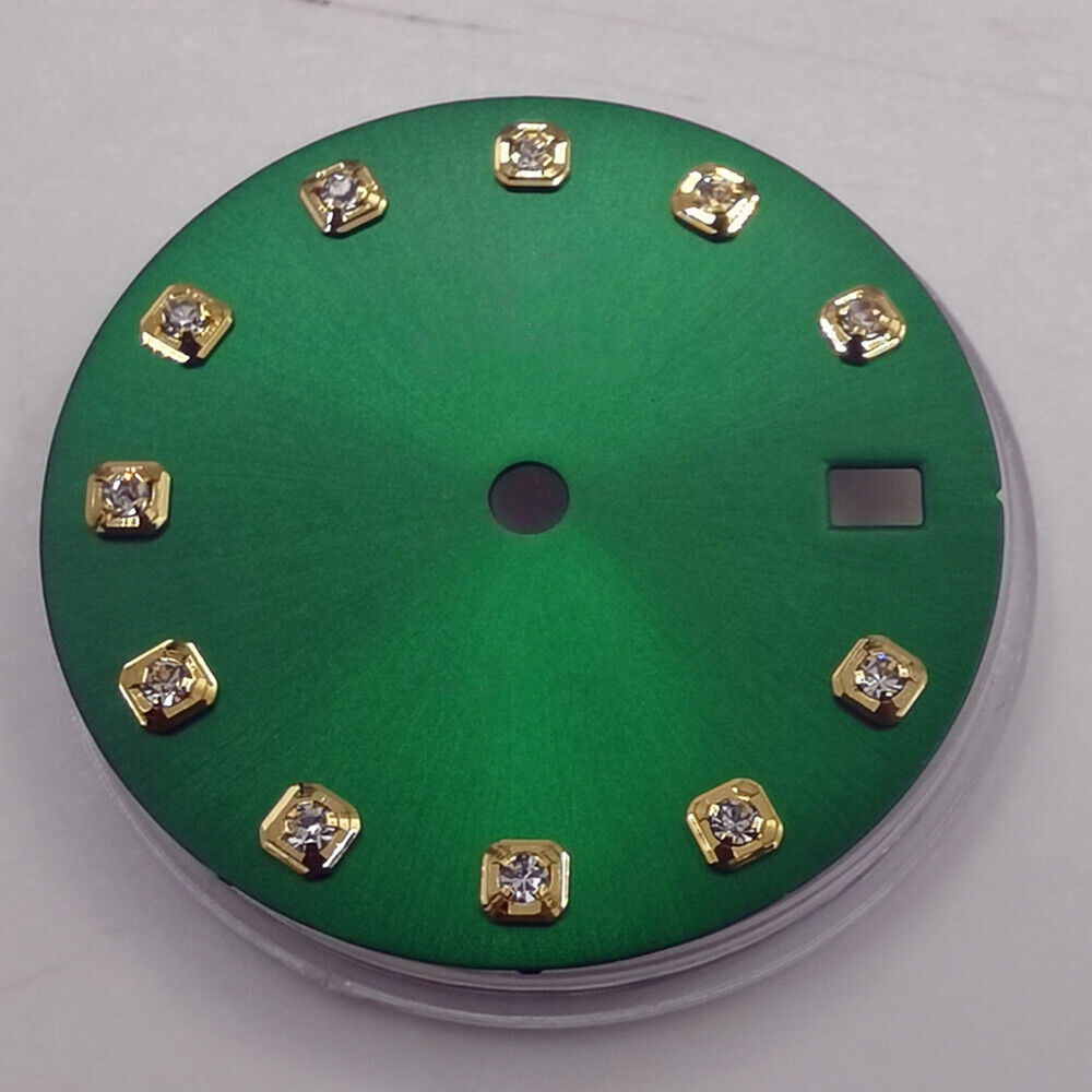 29 mm Zifferblatt ohne Leuchtmasse, geeignet für NH35 NH36 Uhrwerk, Imitation Diamond Nail