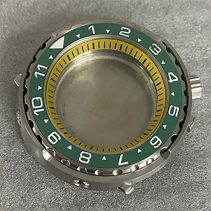 10 Colors 45MM Watch Case Mineral Glass Case Flat Ceramic Ring for NH35/NH36