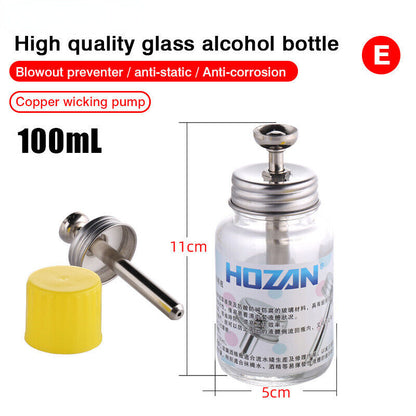 150ml Press-type Glass Alcohol Bottle Anti-static Watch Phone Repair Tool