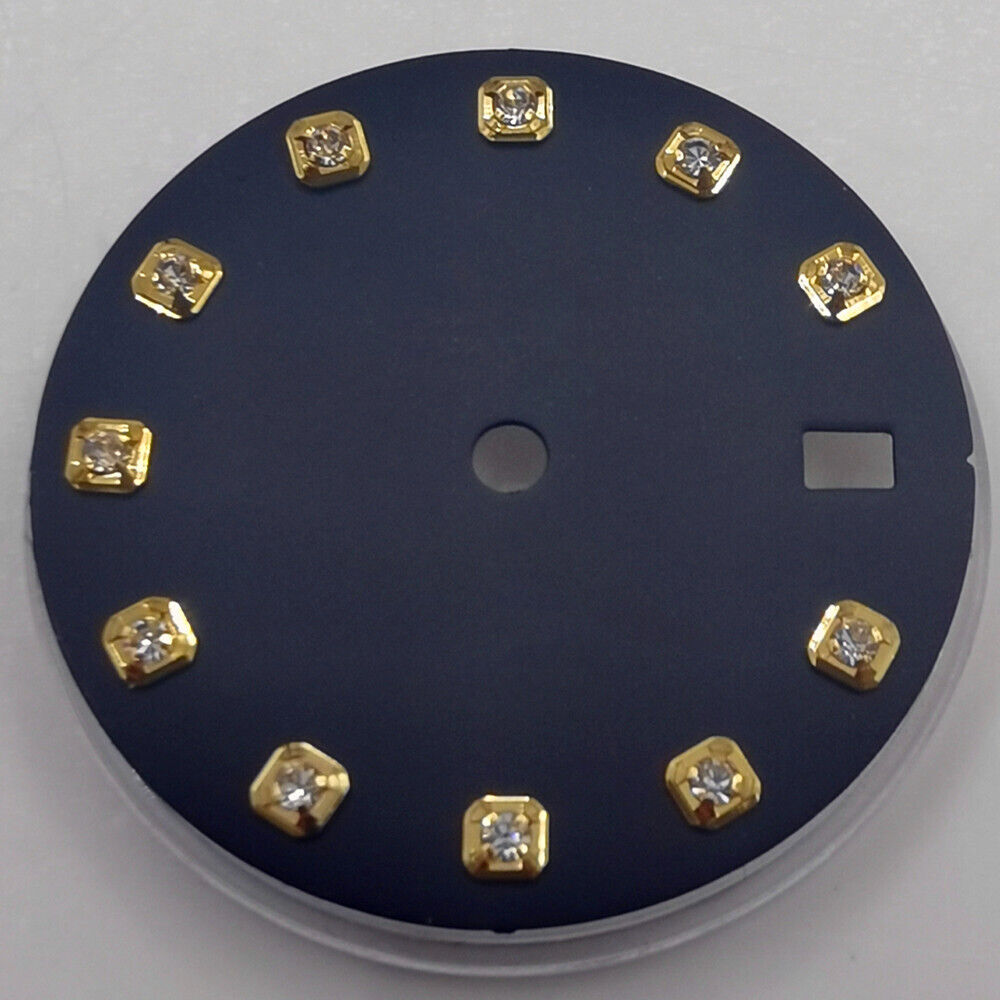 29 mm Zifferblatt ohne Leuchtmasse, geeignet für NH35 NH36 Uhrwerk, Imitation Diamond Nail