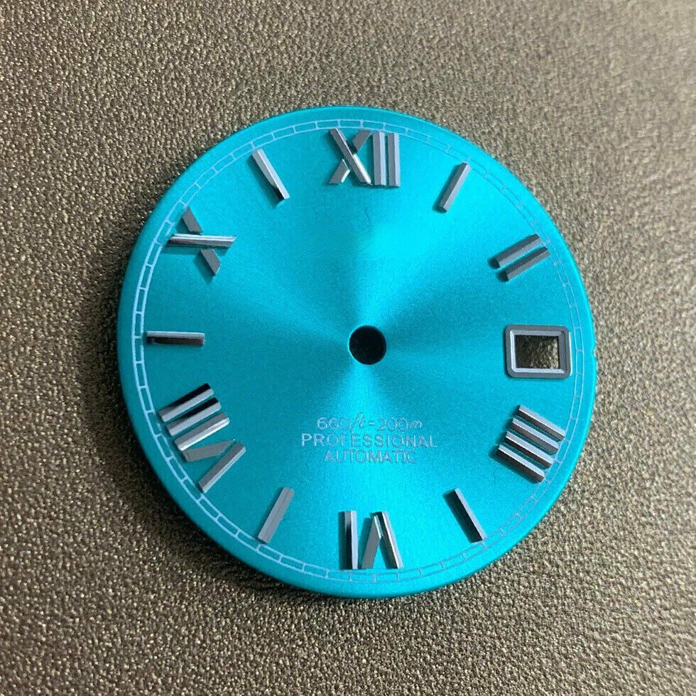 Cadran de montre à chiffres romains de 28,5 mm, compatible avec les pièces de montre à mouvement NH35 et NH36