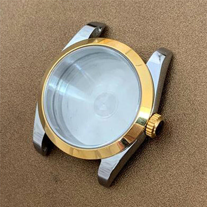 36MM stainless steel watch case with sapphire glass for NH35/NH36/4R automatic movements.