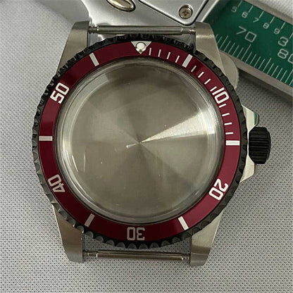 Caja de reloj de acero inoxidable 316L retro de bronce PVD de 39.5mm para NH35/NH36