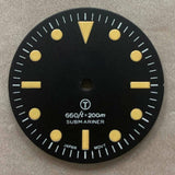 28.50mm Watch Dial Green Luminous Suitable for NH35/NH36 Movement Watch #A05