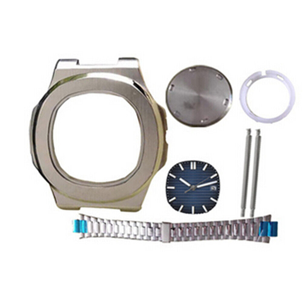 41MM watch case and strap band compatible with Miyota 8205/8215 and 2813/3804 movements, durable design.