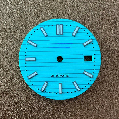 Cadran de montre lumineux de 30,5 mm, adapté au mouvement NH35, pièces de rechange