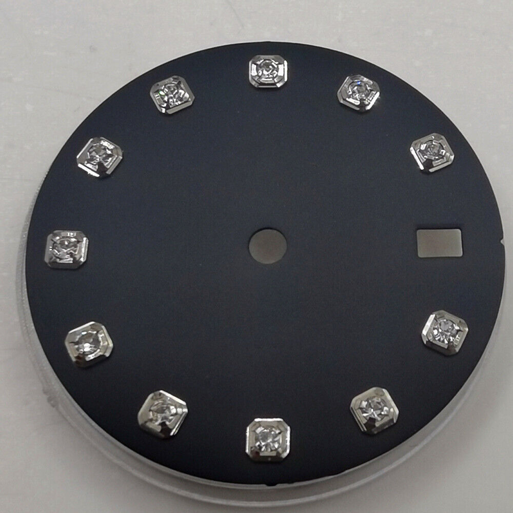 29 mm Zifferblatt ohne Leuchtmasse, geeignet für NH35 NH36 Uhrwerk, Imitation Diamond Nail