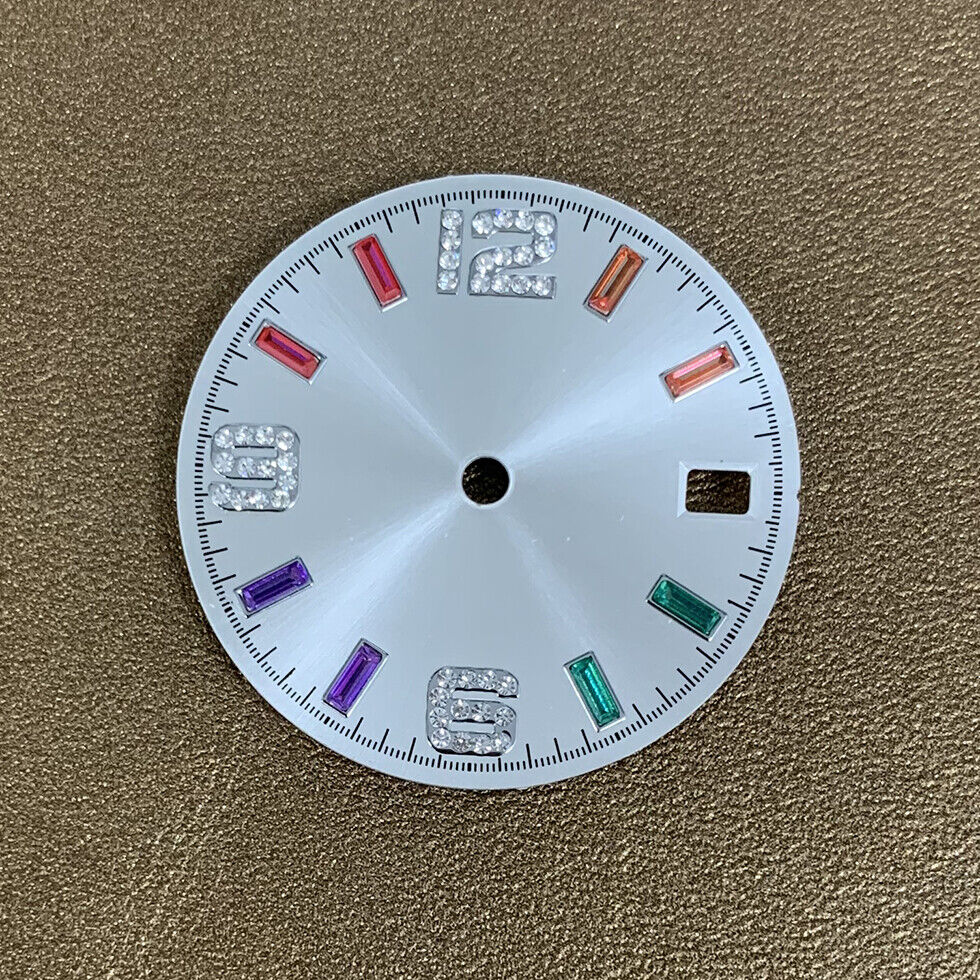 28.50mm Color Stone Watch Dial NO Lume Suitable for NH35/NH36 Movement