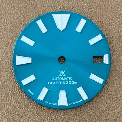 28.5mm Enamel  Watch Dial Luminous Suitable for NH35 NH36 Movement Watch Parts