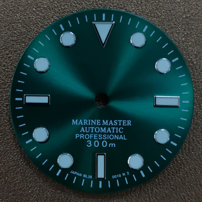Cadran de montre lumineux de 29 mm, adapté aux pièces de rechange pour mouvement NH35 et NH36