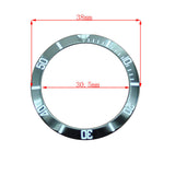 38mm Ceramic Watch Bezel For GMT Mens Watch Accessories Watch Repair Part