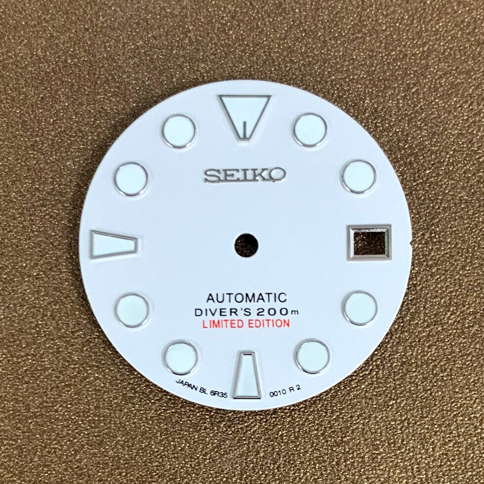 28,50 mm Zifferblatt grün leuchtend passend für NH35 Uhrwerk Uhr #0324
