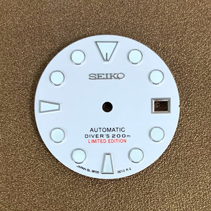 28,50 mm Zifferblatt grün leuchtend passend für NH35 Uhrwerk Uhr #0324