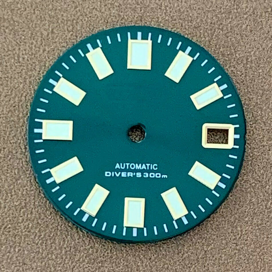 28,5 mm Uhrenzifferblatt C3 Grün leuchtend Geeignet für NH35 NH36 Uhrwerk Uhrenteile