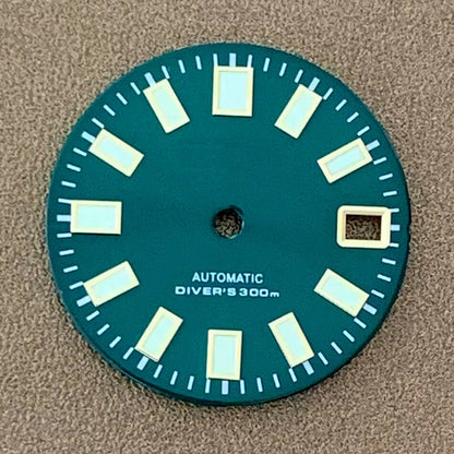 28,5 mm Uhrenzifferblatt C3 Grün leuchtend Geeignet für NH35 NH36 Uhrwerk Uhrenteile