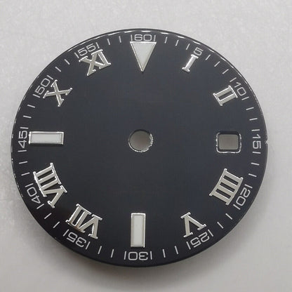 Green luminous 29.2mm watch dial for ETA2824, ETA2836, Miyota 8200, DG2813 movements, watch accessory.