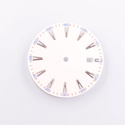 Green luminous watch dial 33.50mm by AB-3 brand for NH35/35A NH36/36A movement, ideal repair part.