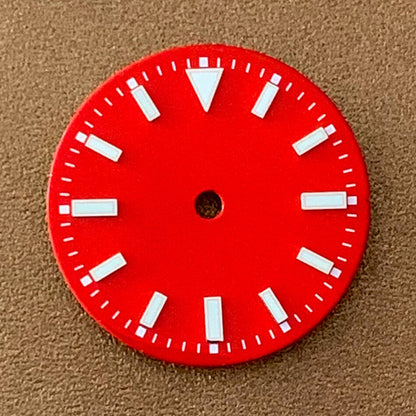 29mm luminous watch dial compatible with NH35/NH36 ETA 2836/8215/2813 movements.